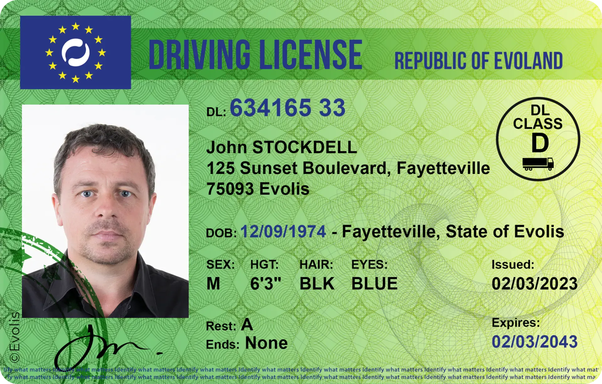 Agilia-governement-driving-licence-card