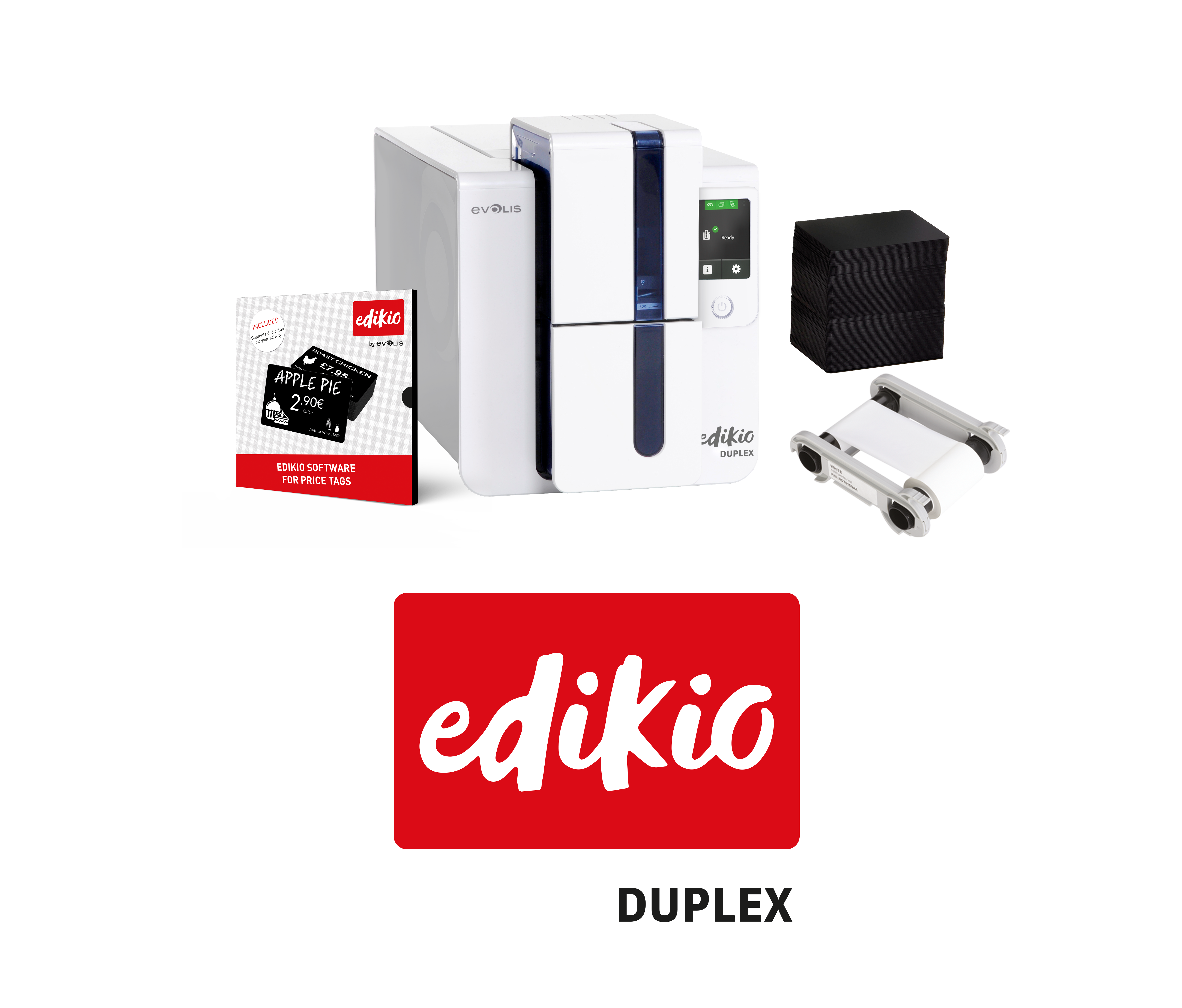 Edikio Duplex - price tag food counter display solution