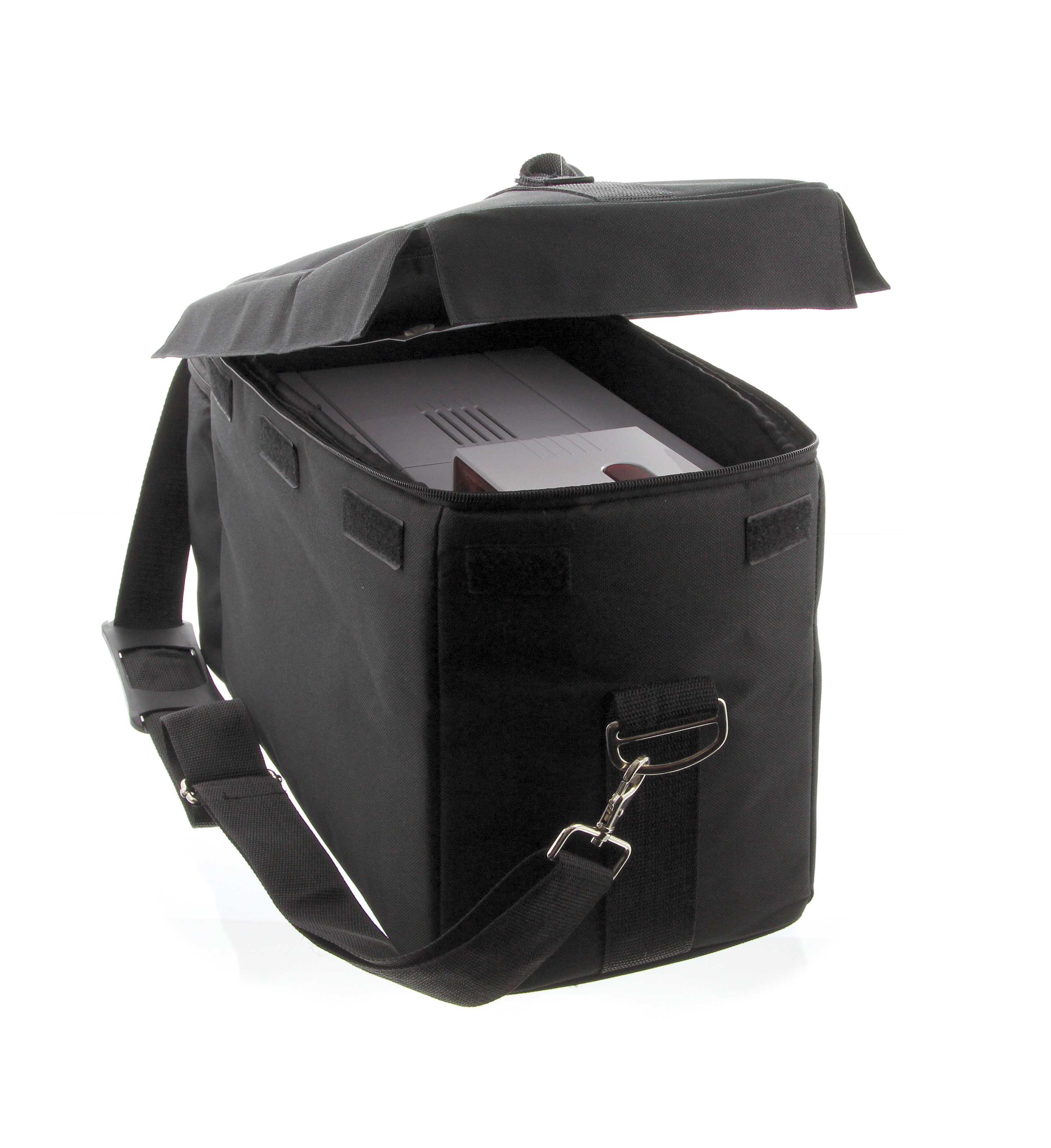 Travel cases and dust covers for plastic card printers